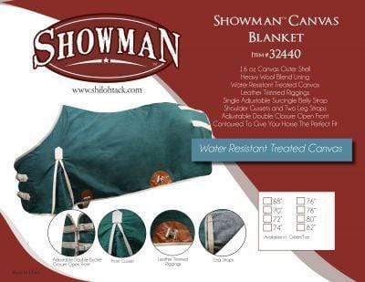 Showman 16 oz Water Resistant Treated Canvas Blanket – Hay River